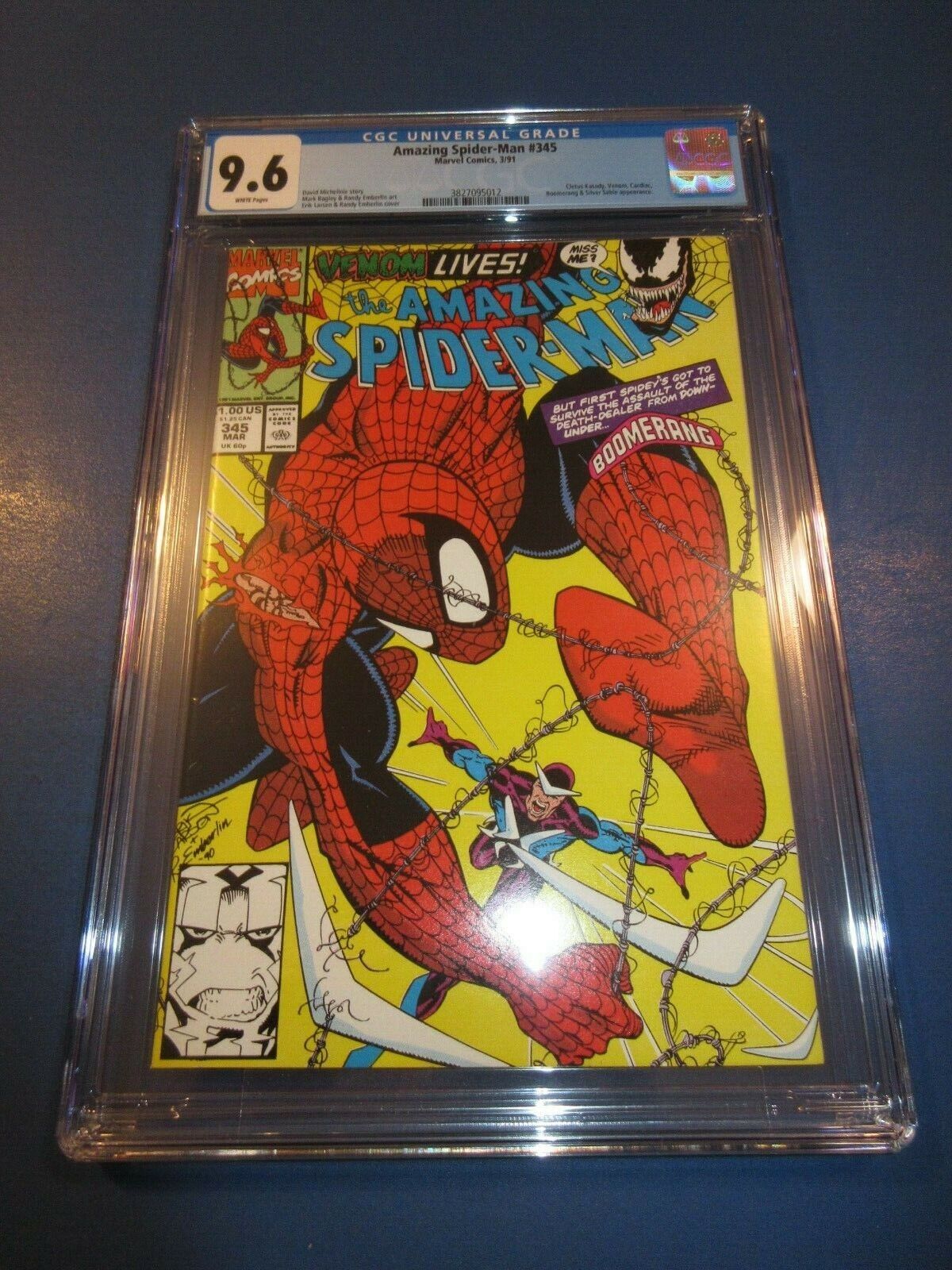 Amazing Spider-man #345 Venom Key CGC 9.6 NM+ Beauty Wow Nowa praca, wybuchowe kupowanie