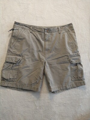 Bean Shorts Men's 40W Allagash Natural Fit Gray Cargo Pockets 100%  Cotton