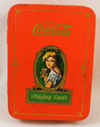 Vintage Coca-Cola Coke Playing Cards - Complete - Two Pack in Tin