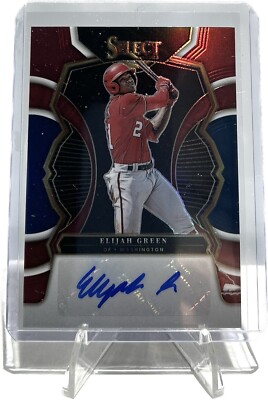 2023 Panini Select Baseball - Elijah Green Tri-Color Prizm Auto #'d /49