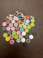 LEGO #14769,4150,98138 ROUND TILE PIECES, Mixed Let