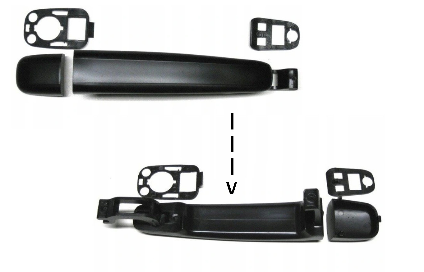 Poignée de porte arrière gauche droite pour Citroën C2 C3 et Peugeot 307