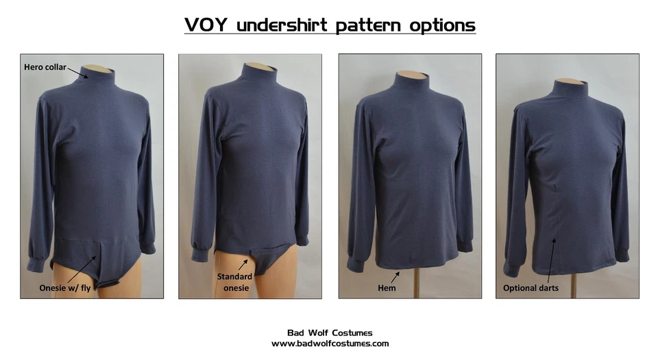 Star Trek Sewing Pattern Bundle - Starfleet uniform - DS9, VOY, NEM (men's) - Image 3 of 4