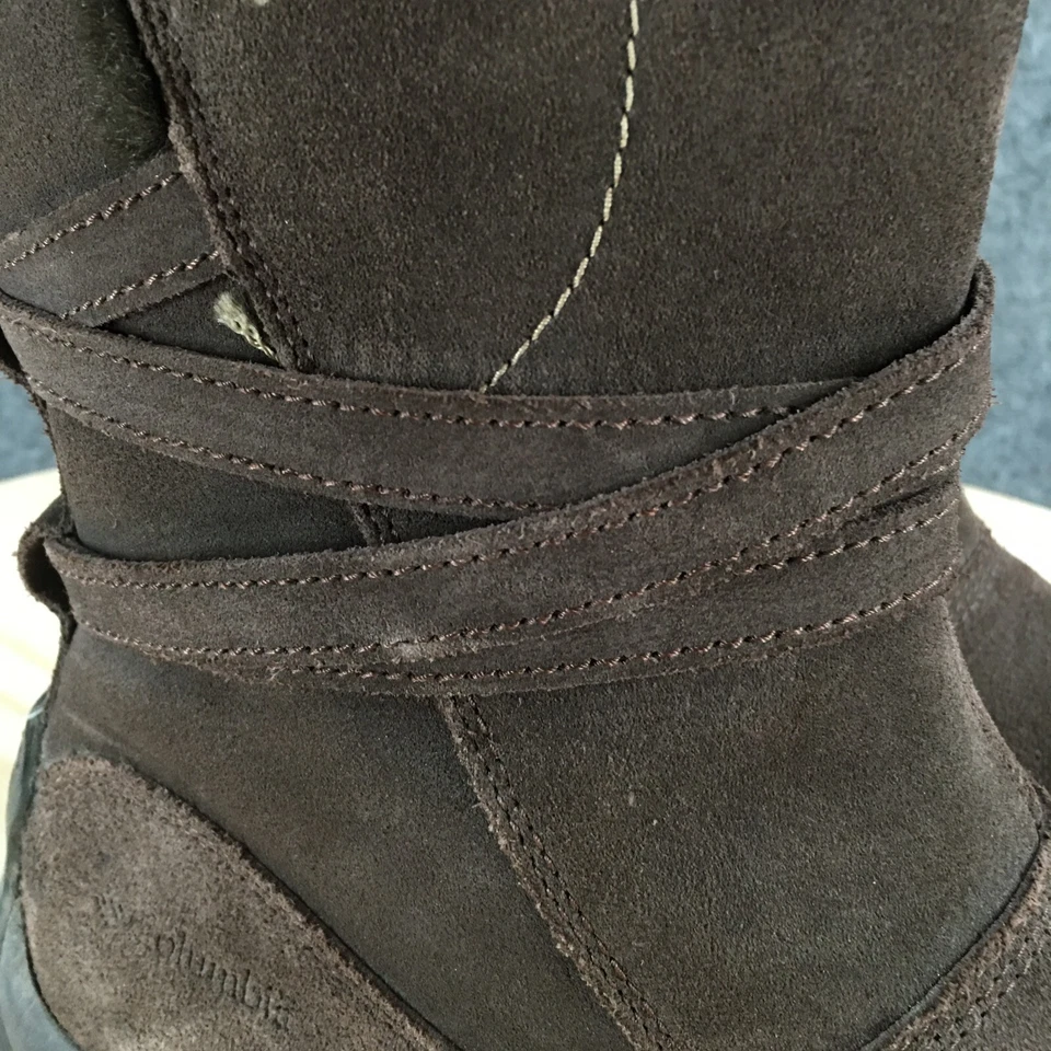 Columbia Boots 女式 8 Namara 雪棕色皮革侧拉链 Omni-Grip BL1258-238 — 第 4/4 张图片