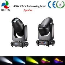 BECEN CTO CMY 400w beam spot wash 3in1 Led Moving Head Light DJ StageLight 2pcs