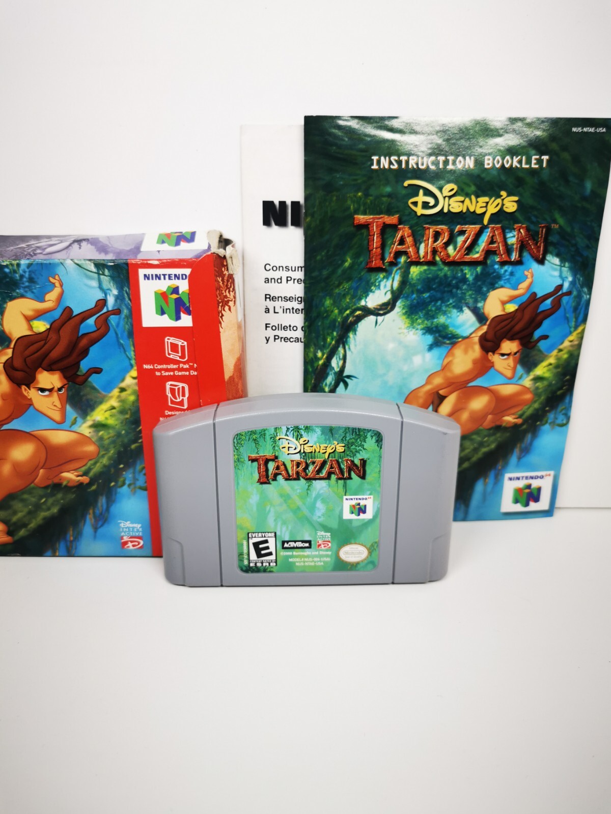💫Disney's💫 [GOOD CONDITION] Tarzan (Nintendo 64, 2000) +complete+ ...