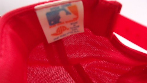 Vintage AJD Cincinnati Reds Snapback Hat Cap OSFA 70-80's Never Worn Red/White - Picture 2 of 5
