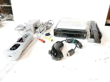 Nintendo Wii Console + Sensor Bar & Cords BLACK RVL-101 Motion plus & WII Play