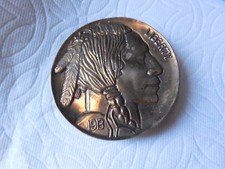 Vintage Indian Head 1913 Replica Liberty Coin Belt Buckle