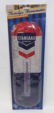 Standard Oil Station Chevron Gasoline Nostalgic Tin Advertising Wall Thermometer