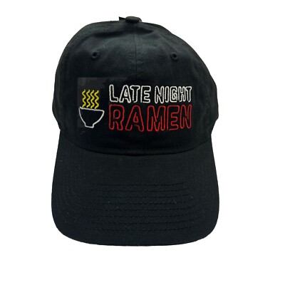 Nissin Top Ramen Hat black adjustable NWT Late Night Ramen H3