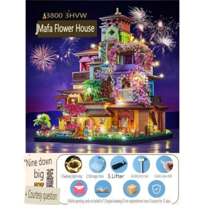 Luxury Magic Flower House Compatible with Lego Assembly Toys and