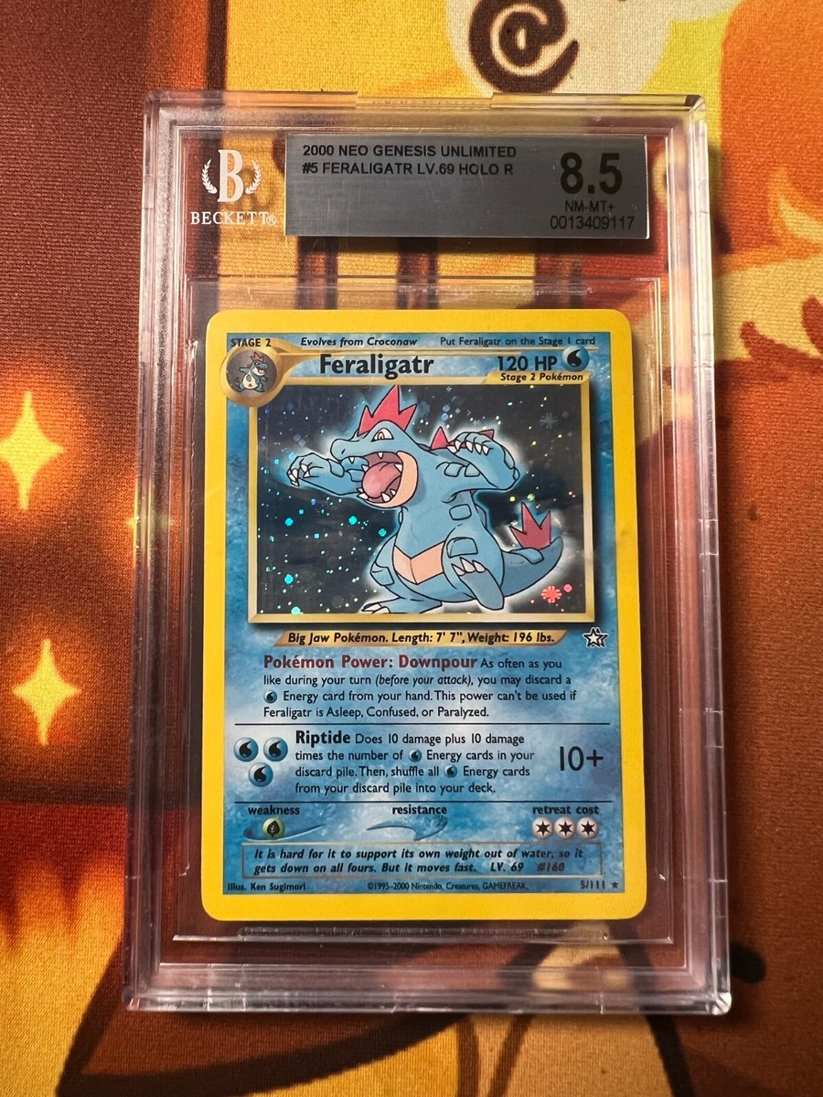 2000 Pokemon BGS 8.5 Feraligatr Holo - 5/111 Neo Genesis MINT | eBay