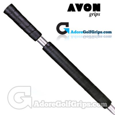 Avon 2 Stück Long / Belly Putter Griff - Schwarz + Gratis Band