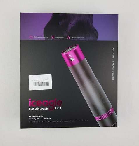 Iceagle 5in1 Haartrockner Warmluftbürste Föhnbürste Haarstyling Set mit Zubehör - Bild 16 von 22
