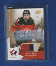 2020 Upper Deck Team Canada Patch Auto 128 /199 # 47 Jocelyne Larocque