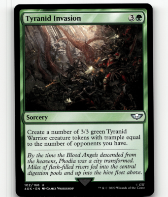 tyranid card sleeves Tyranid Prime with Lash Whip Tyranids Warhammer 40K main image 1