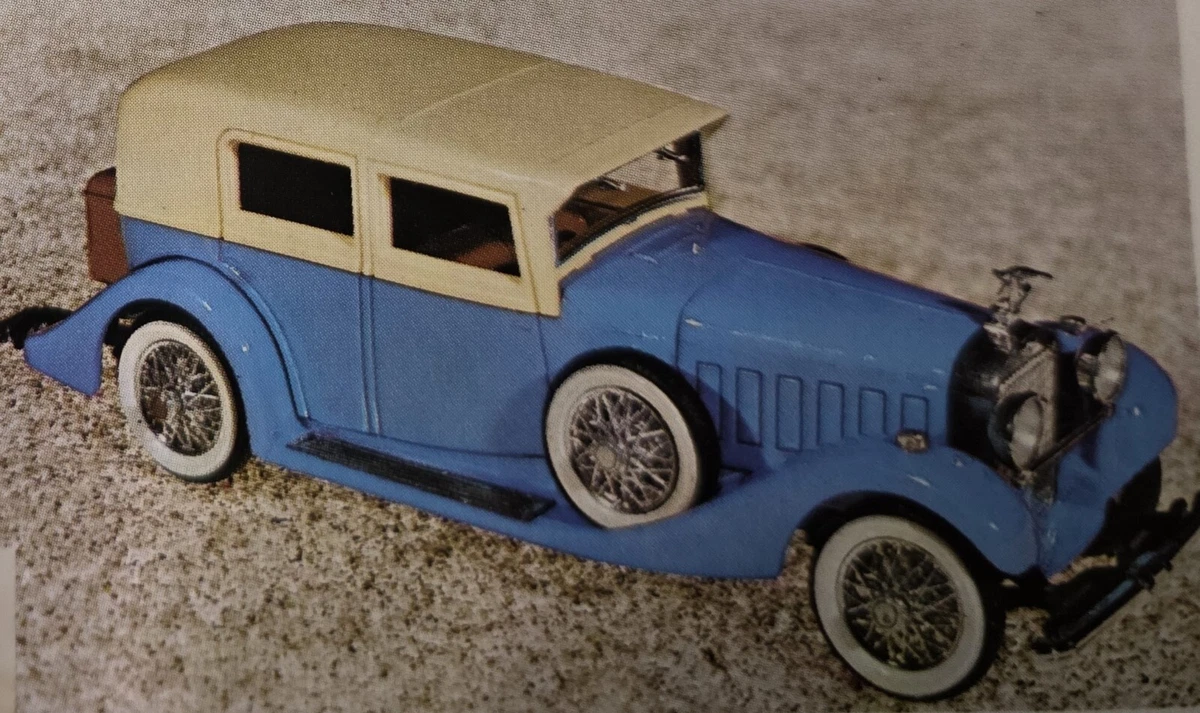 Miniature Rio 1/43 - Fiat 12 V Dorsay De Ville 1921, Bleu Et Blanc - ZC1316