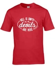 Hell Is Empty Shakespeare Quote Men's T-Shirt Gift Funny Sarcasm Playwright