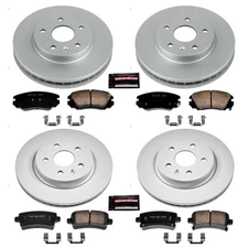 CRK5524 Powerstop 4-Wheel Set Brake Disc and Pad Kits Front & Rear for LaCrosse