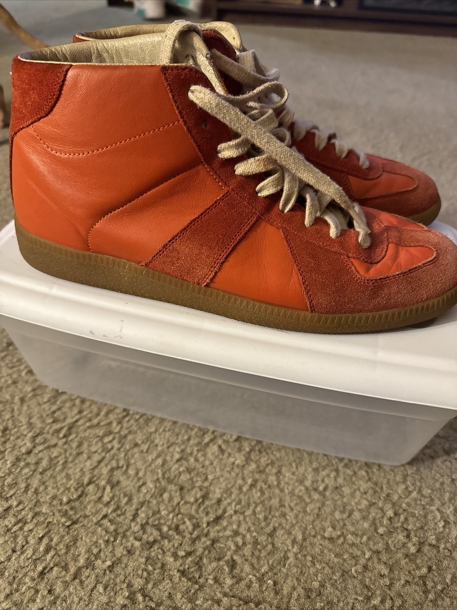 Maison Martin Margiela High-Top Sneaker - Orange EU 40 | eBay