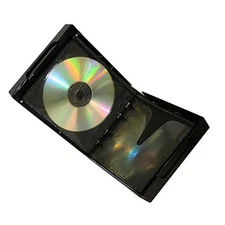 10 24-CD/DVD Poly Cases w/Outer Artwork Sleeve, FREE SHIPPING, PP24BLK-10pk