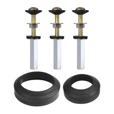 Toilet Tank To Bowl Gasket Kit 3 Sets 304 Stainless Steel Bolt Fits 2/3 Inch