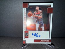 2022-23 NBA Panini Optic Monte Morris #SS-MMR Signature Series Autograph Card
