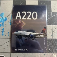 2025 Delta Air Lines - Airbus A220 Card #64 - Aircraft Pilot Trading Card 