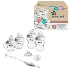 Tommee Tippee Natural Start Baby's First Bottle and Pacifier 8 Piece Set, 2 x