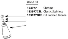 Moen 153977 Wand for Kitchen Faucets - Chrome