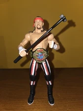 WWE Elite Legends Terry Funk Greatest Hits ECW Loose With Branding Iron & Title