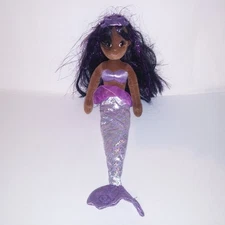 Aurora Sea Sparkles Mermaid African American Stuffed Animal Plush Doll Kids Toys