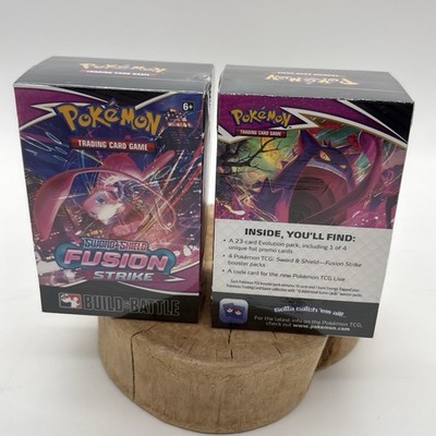 Pair Pokemon TCG Sword & Shield Fusion Strike Build & Battle Box SEALED