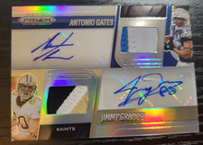 2025 Panini Prizm - Dual Patch Autographs -antonio Gates Jimmy Graham Dpa-agjg