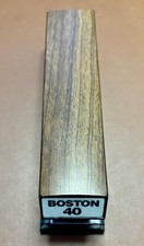 Boston 40 Woodgrain Stapler Brown Made In USA. Works. Vintage Office Supplies