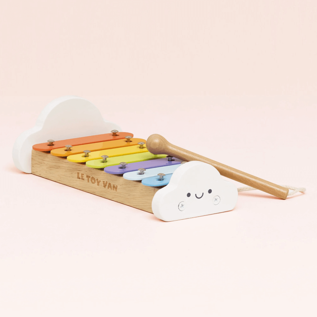 Le Toy Van Petilou Rainbow Wooden Xylophone, 7 Note Musical Toy - Image 2
