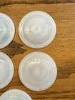 5 Vintage Hazel Atlas Boyds Genuine Porcelain Lined Milk Glass Mason Jar Liners — photo 3