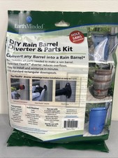 EarthMinded DIY Rain Barrel Diverter & Parts Kit Hole Saws Included RBK-0001 New