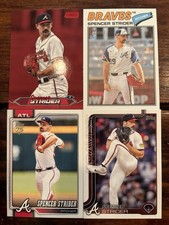 Spencer Strider 4 Card LOT! Red Foil / Heritage / 2026 - Atlanta Braves