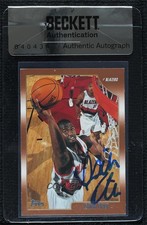 BAS 1998-99 Topps Isaiah Rider #60 Seal of Authenticity Auto 3c7