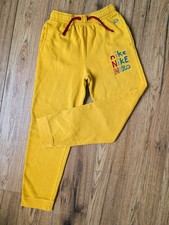 Nike Kids Bright Yellow Comfy Fleece Logo Joggers Size XL