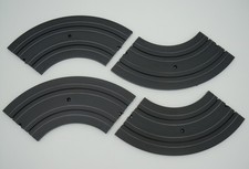 AURORA TJET 6" 1/4 CURVE TRACKS 4 PC NO LINES VN-EXC CLEAN RACE READY