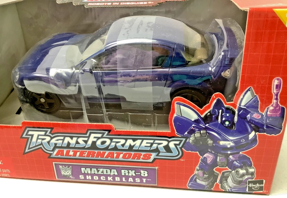 Alternador transformador Shockblast Mazda RX-8 coche Decepticon Hasbro #12 nuevo en caja Foto 2 de 4