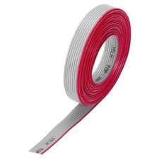 28AWG IDC Wire Flat Ribbon Cable 3 m/9.8ft Length 1.27mm Pitch 8 Pin Gray