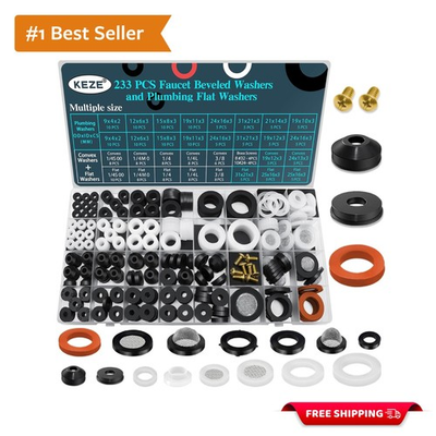 #ad #ad Faucet amp; Plumbing Washer 233 Pcs Assortment – Ultimate Leak Prevention Solution $33.59