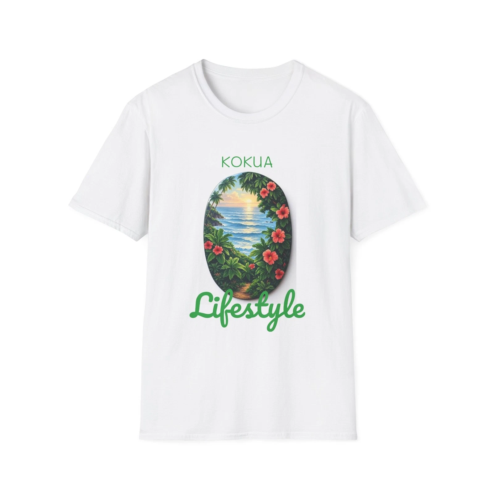 Kokua Lifestyle T-Shirt, Softstyle Tee, Casual Wear, Summer Vibes, Gift [...]