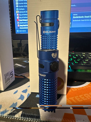 Olight S1R Baton II Flashlight Blue Charity