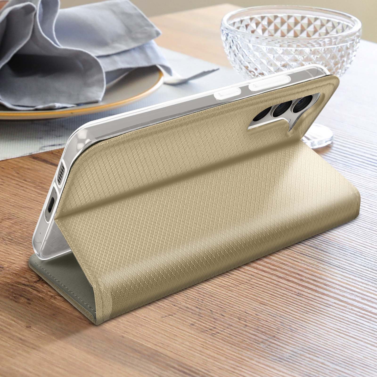 Étui Galaxy S23 Plus or pour visionner vos vidéos confortablement au bureau - 3