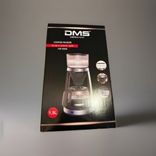 DMS CM-900B Filter-Kaffeemaschine 1,5 L 900 W Schwarz mit Glaskanne